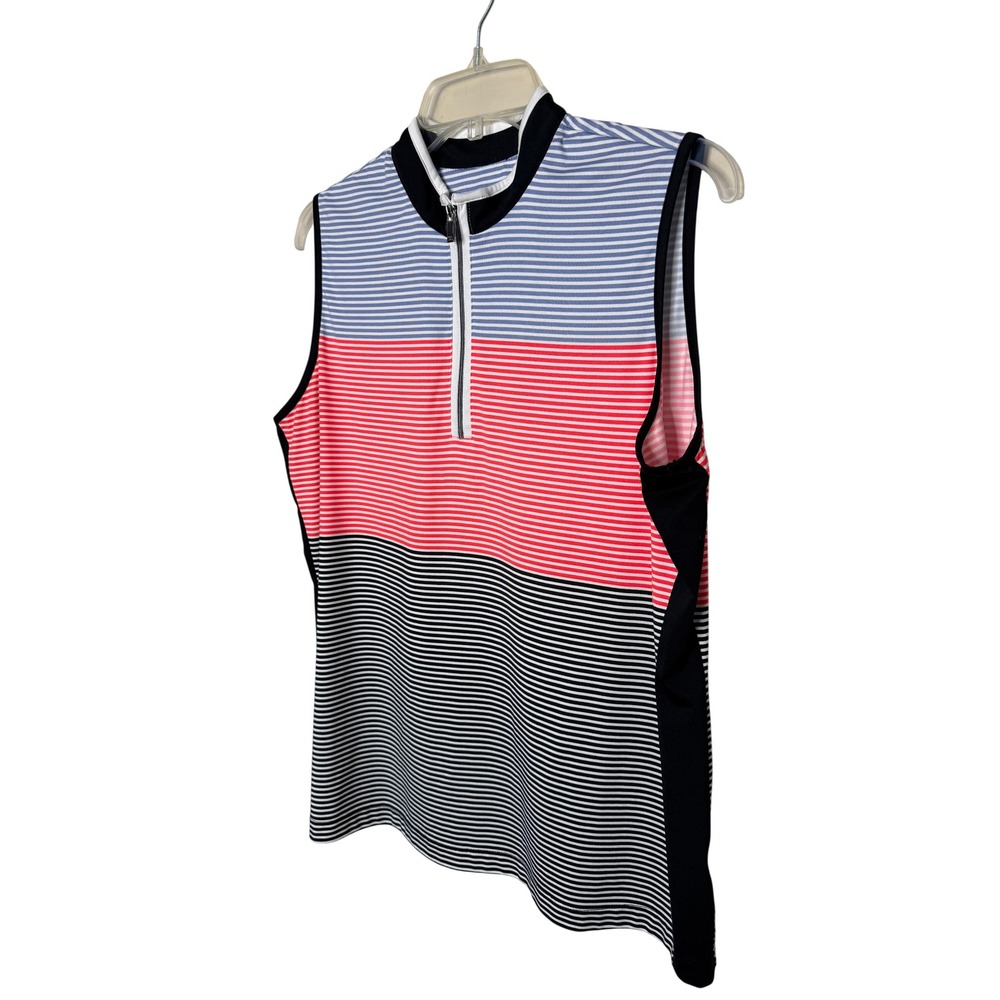 Tail White Label Sleeveless Quarter Zip Top Women XL Golf Tennis Pickleball - Picture 4 of 9